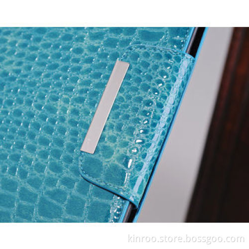 Easel case for iPad mini 1 and 2, made of croco finish PU